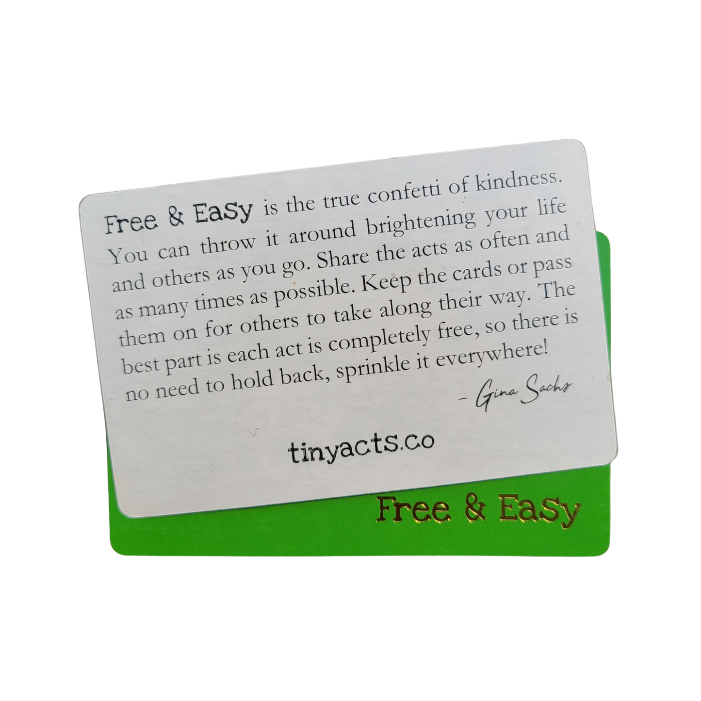 tinyacts.co, Tiny Acts of Kindness, Kindness Cards, Free & Easy