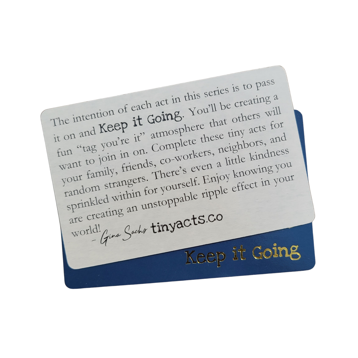 tinyacts.co, Tiny Acts of Kindness, Kindness Cards, Keep it Going